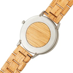 Wine Watch Silver träklocka 42 mm - ekträ från vintunnor