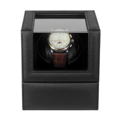 Watch winder för 1 klocka, svart konstläder