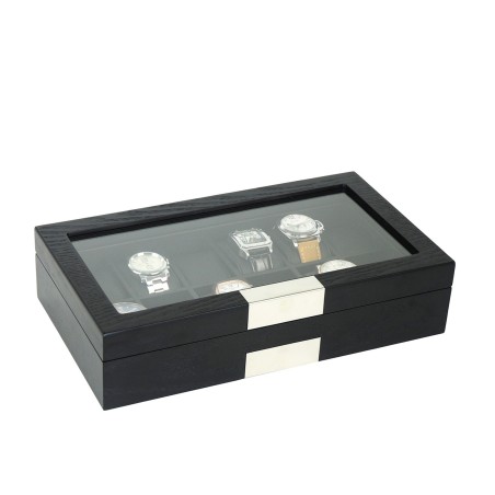 klockbox-klocklada-i-matt-svart-trae-faner-foervaring-av-12-klockor klockbox-klocklada-i-matt-svart-trae-faner-foervaring-av-12-klockor