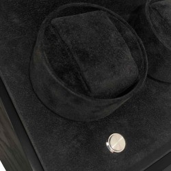 LINDENÆS lyx watch winder / klockuppdragare för 2 klockar - svart trä och tysta