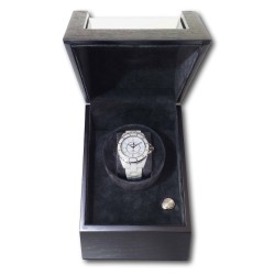 LINDENÆS lyx watch winder / klockuppdragare för 1 klocka - svart trä och tysta