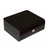 Klocklåda / klockbox för 6 klockor, lackerad ebenholts